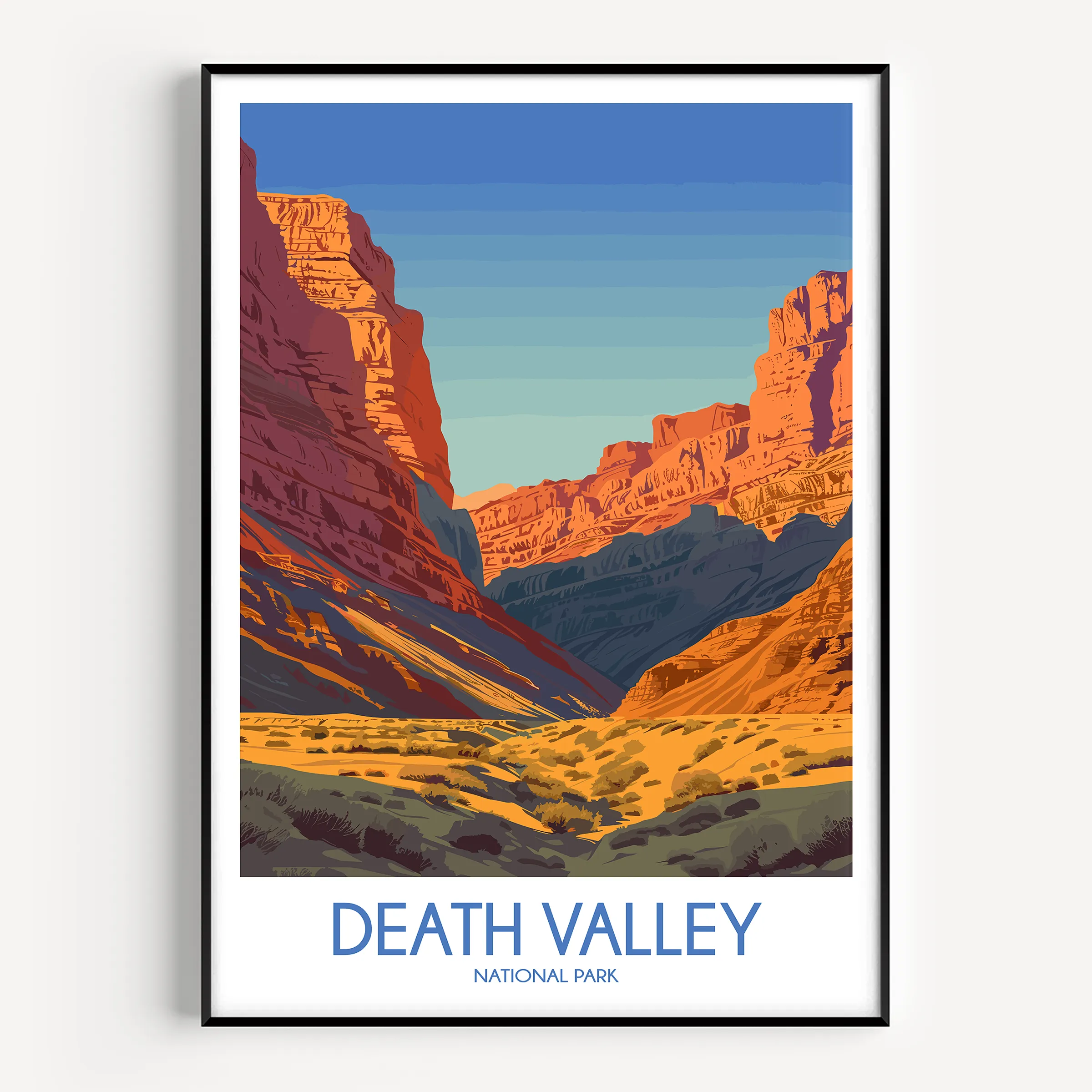 Death Valley Minimalist Wall Art
