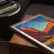 Death Valley Retro Travel Illustration