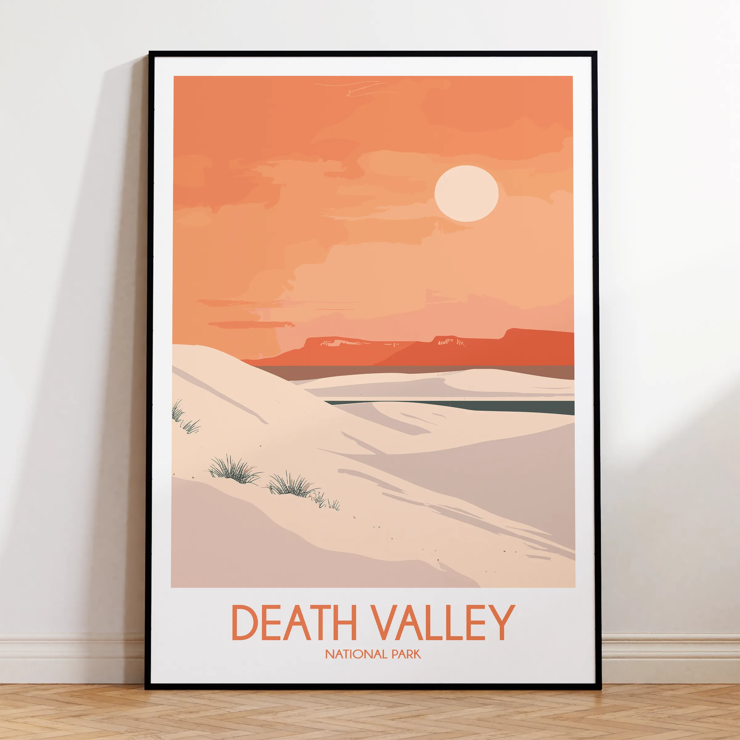 Death Valley Vintage Style Print
