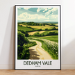 Dedham Vale Retro Travel Illustration