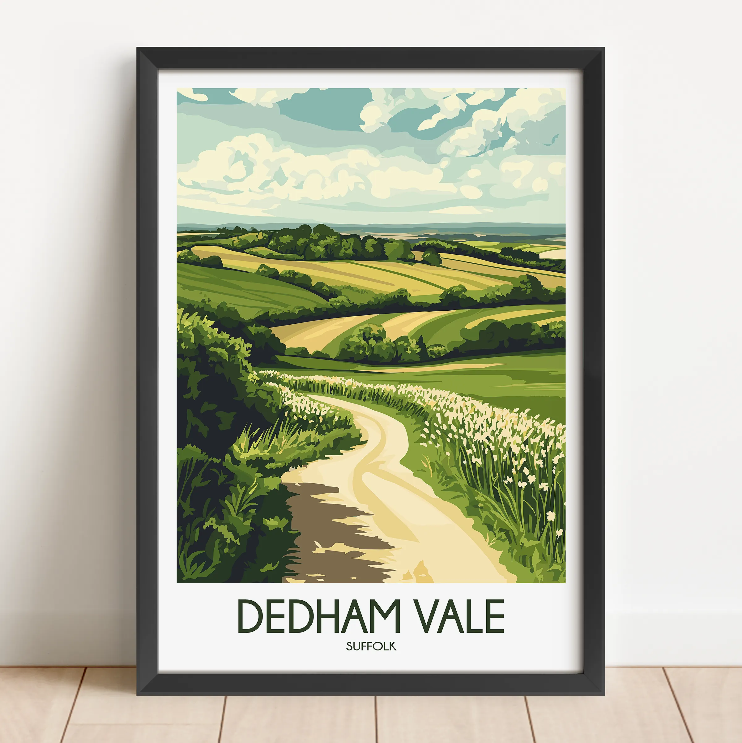 Dedham Vale Vintage Style Print