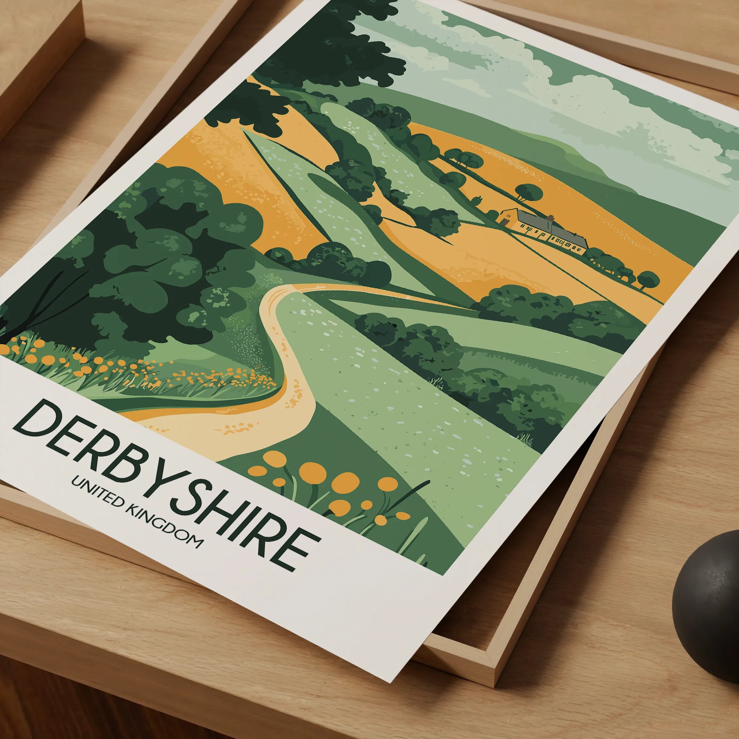 Derbyshire Minimalist Wall Art