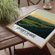 Derbyshire Modern Travel Poster