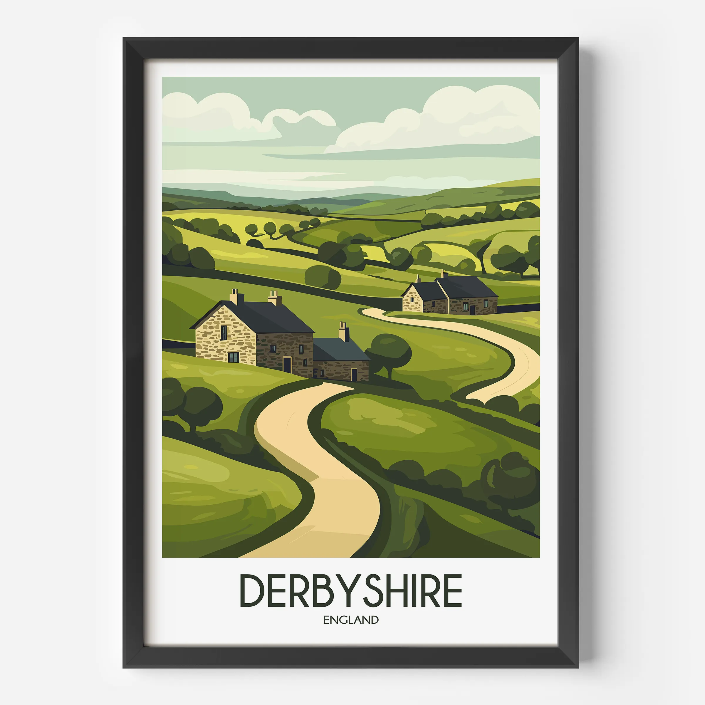 Derbyshire Scenic Landscape Art
