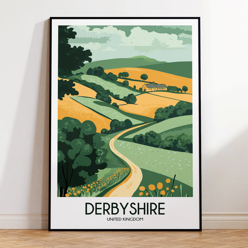 Derbyshire Scenic Landscape Art