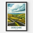 Derbyshire Souvenir Poster Print