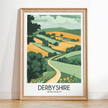 Derbyshire Vintage Style Print