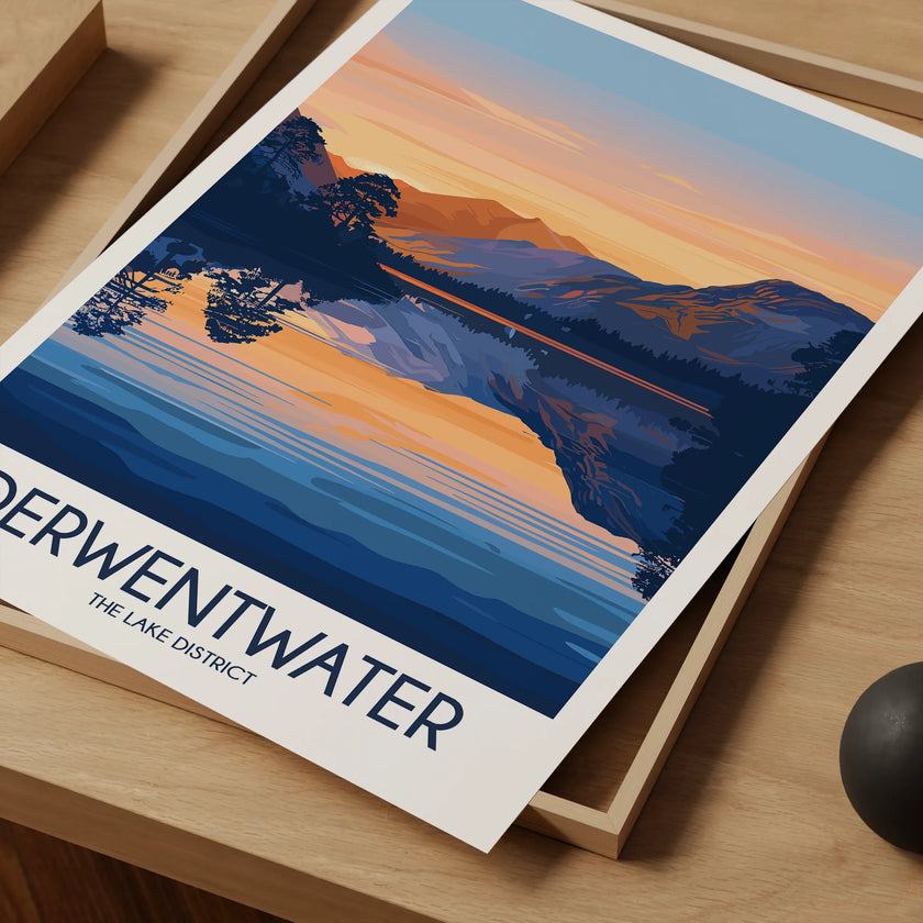 Derwentwater Destination Art Gift