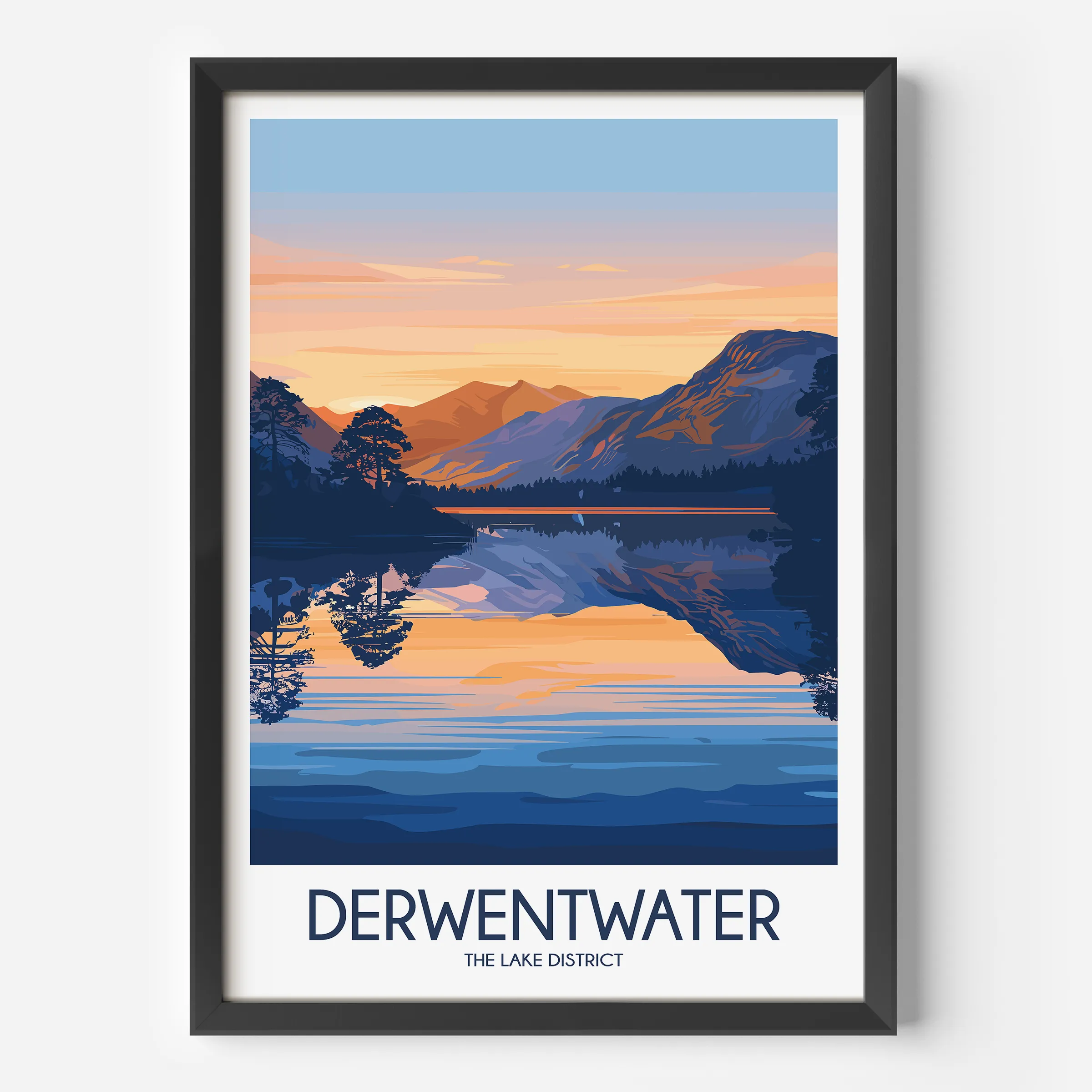 Derwentwater Minimalist Wall Art