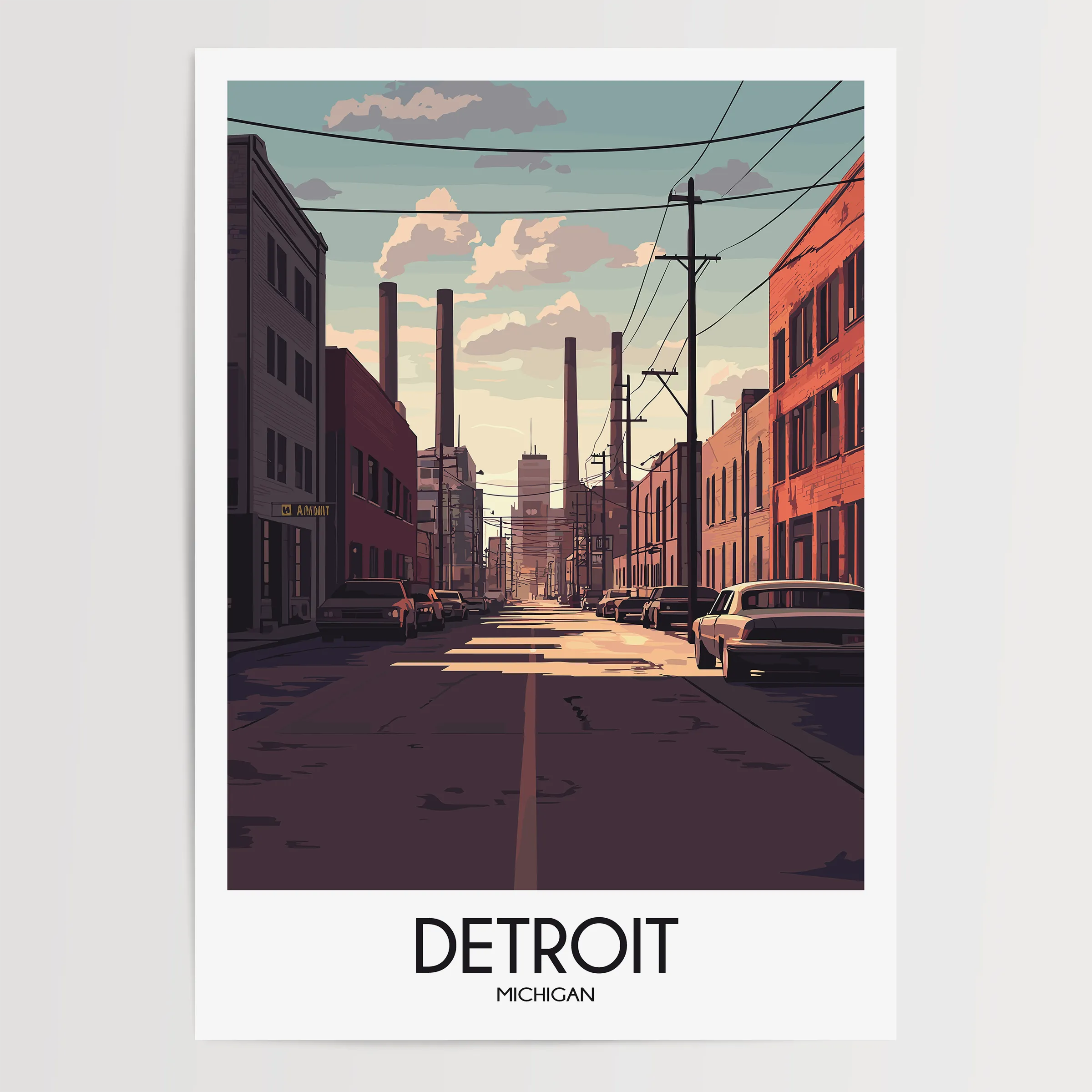 Detroit Destination Art Gift