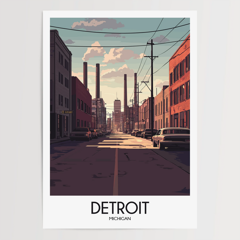 Detroit Destination Art Gift