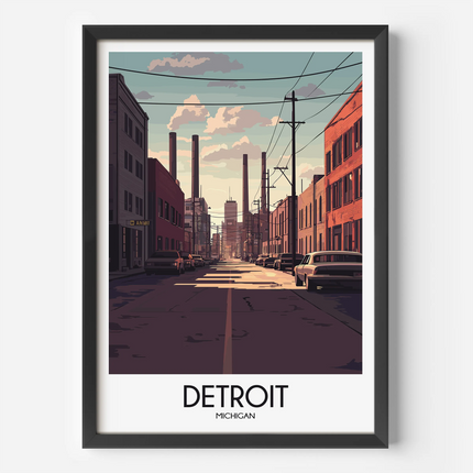 Detroit Scenic Landscape Art