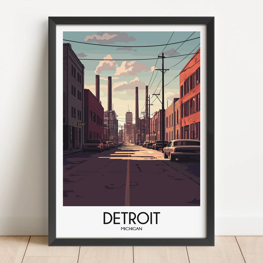 Detroit Travel Memory Gift