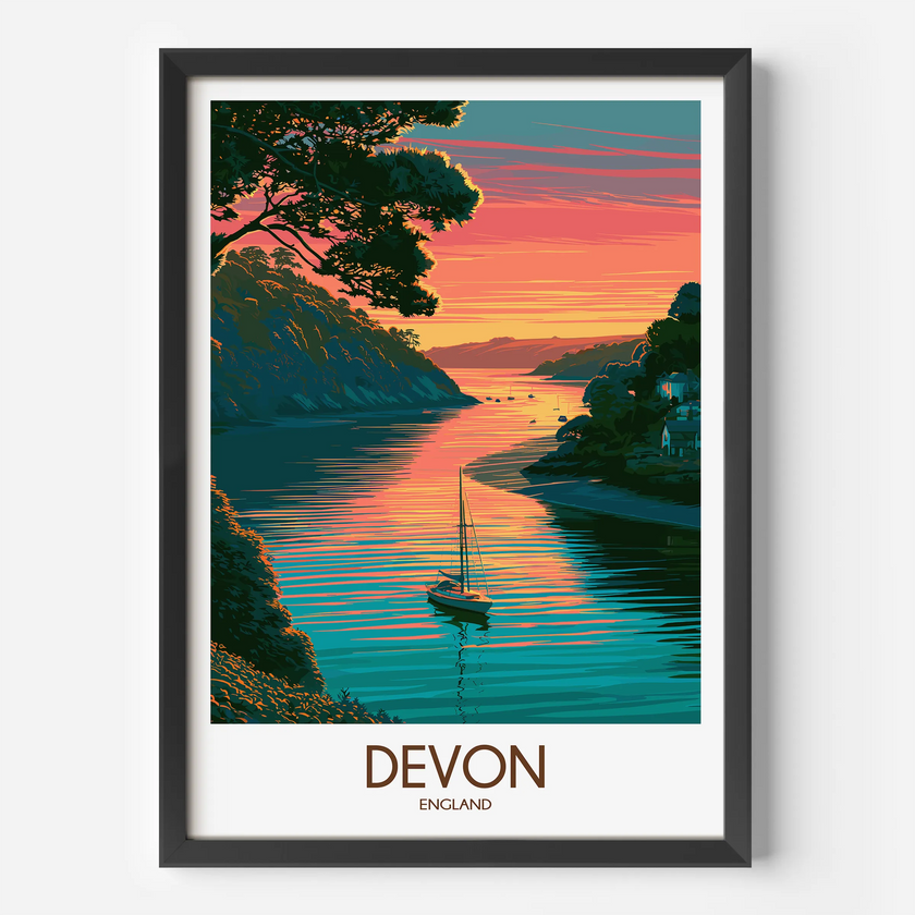 Devon Scenic Landscape Art