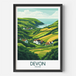 Devon Vintage Style Print