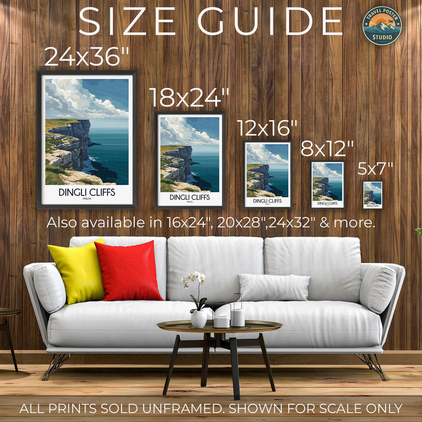 Dingli Cliffs Destination Art Gift