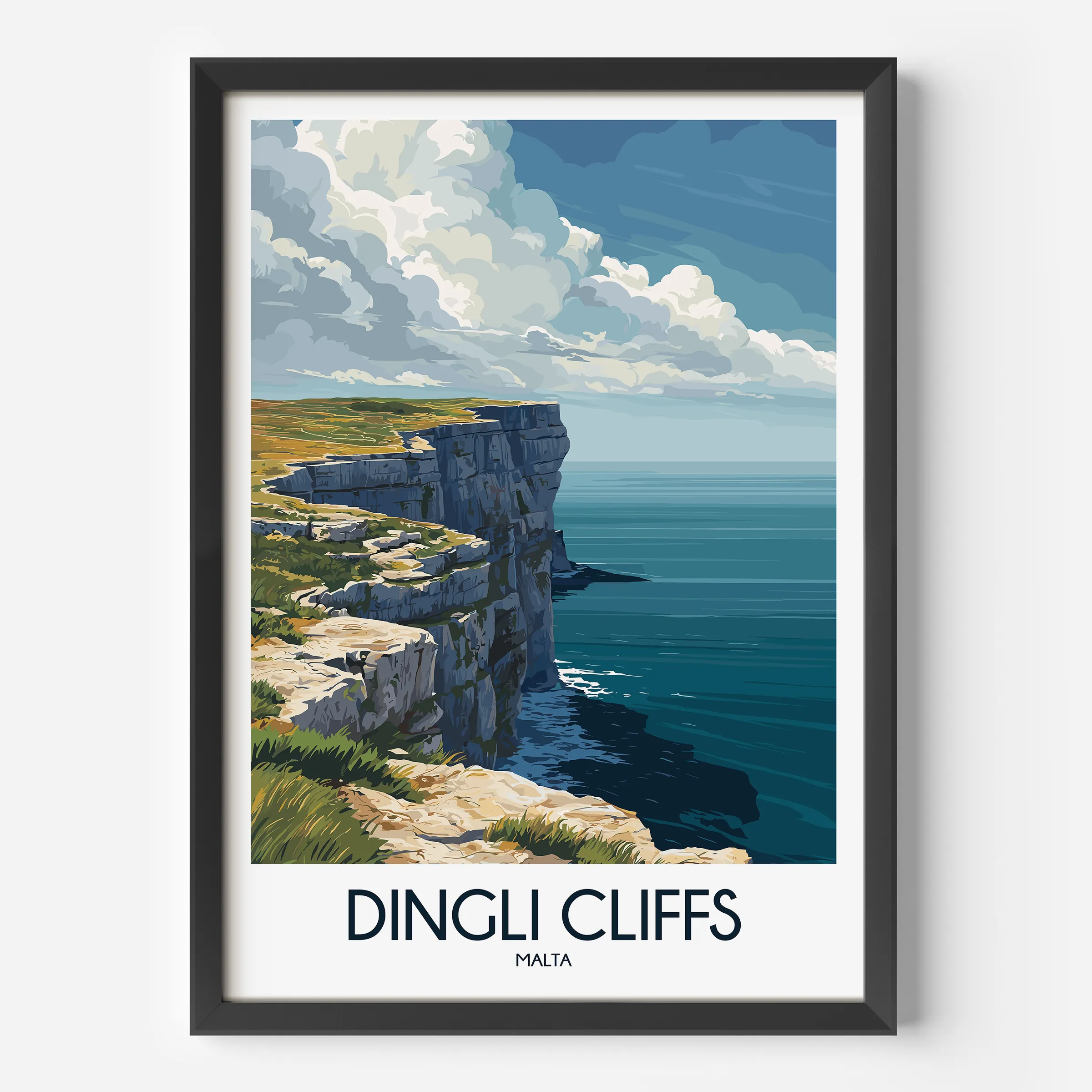 Dingli Cliffs Gallery Quality Print