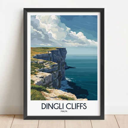 Dingli Cliffs Minimalist Wall Art