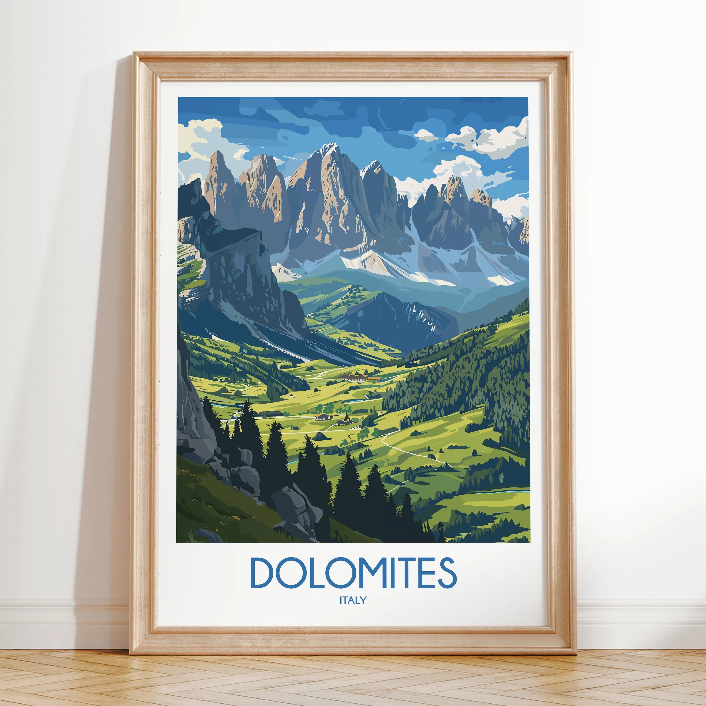 Dolomites Destination Art Gift