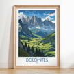 Dolomites Destination Art Gift