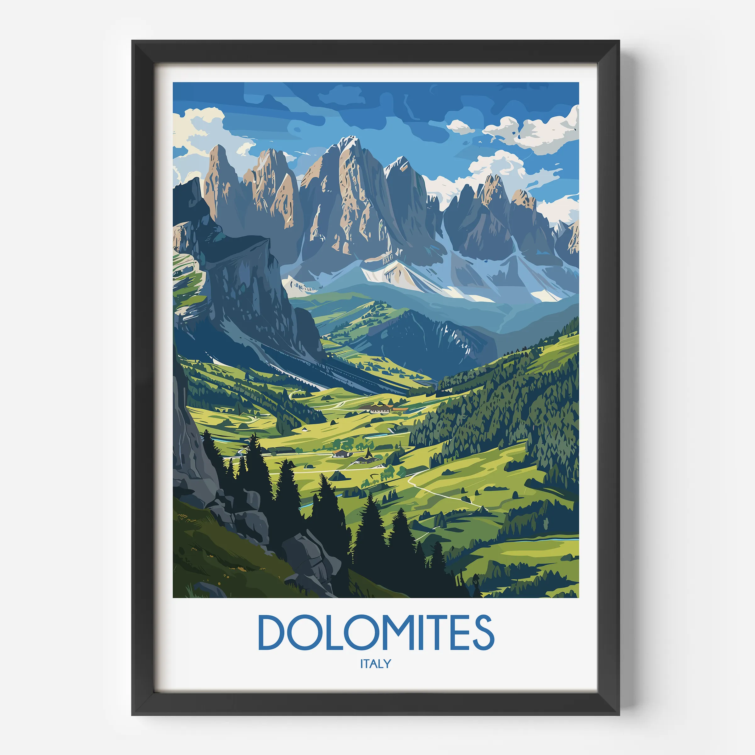 Dolomites Minimalist Wall Art