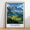 Dolomites Scenic Landscape Art