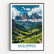 Dolomites Scenic Landscape Art