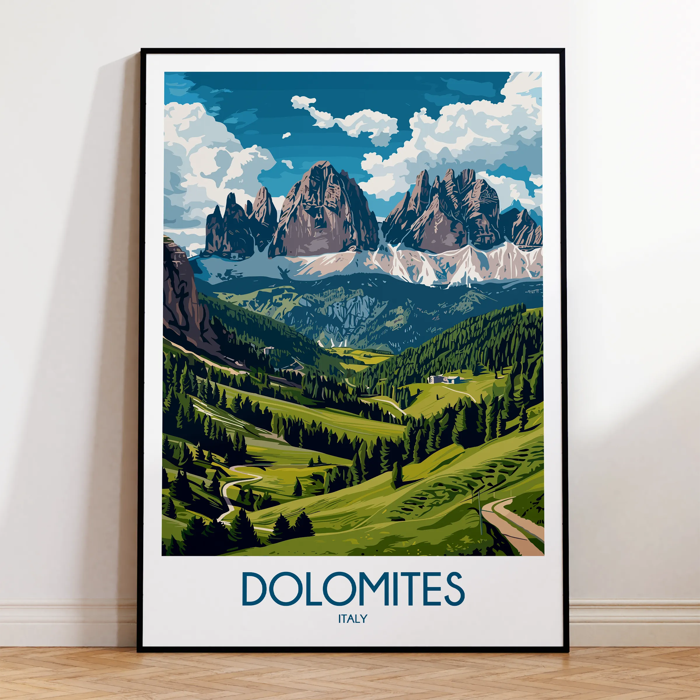 Dolomites Souvenir Poster Print
