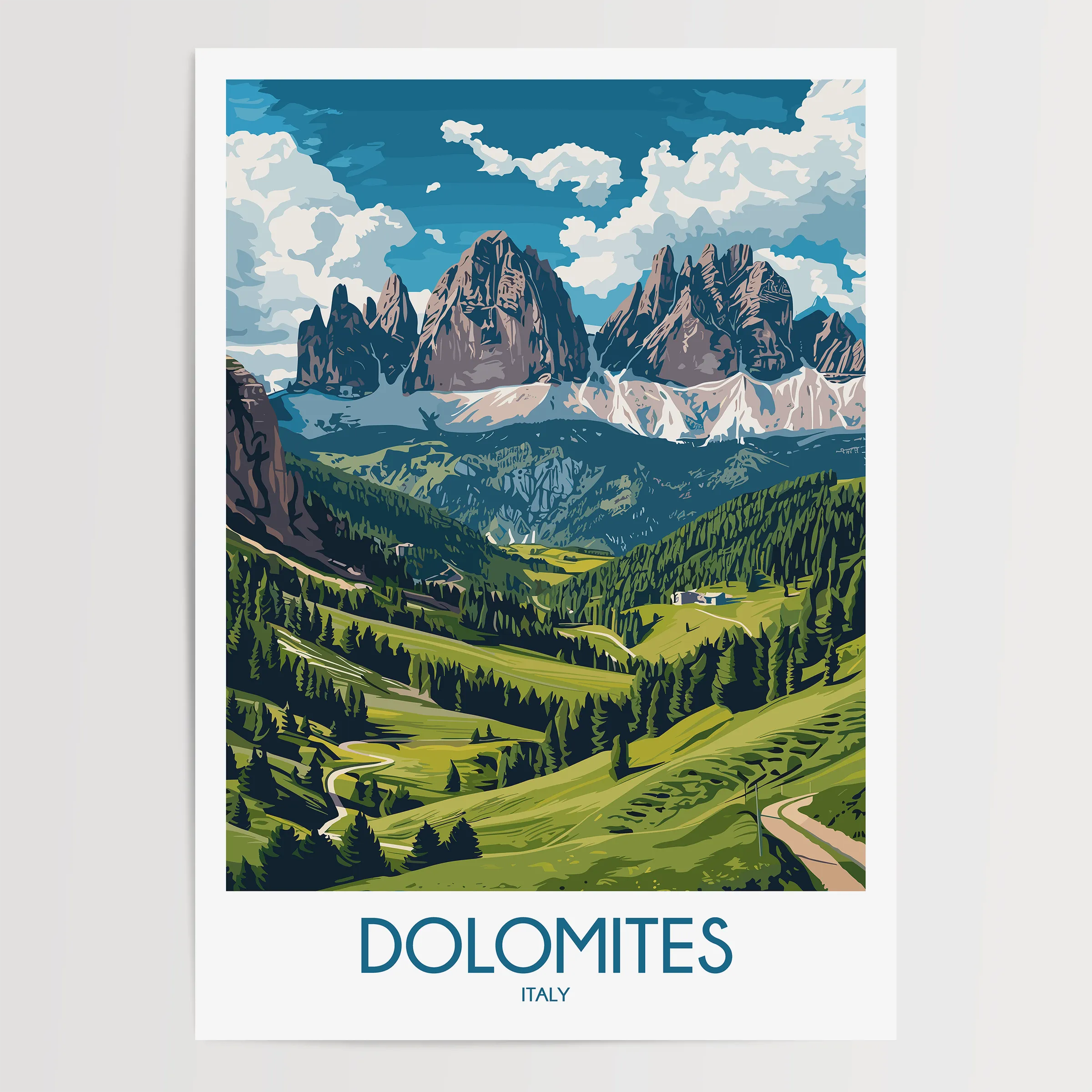 Dolomites Travel Memory Gift