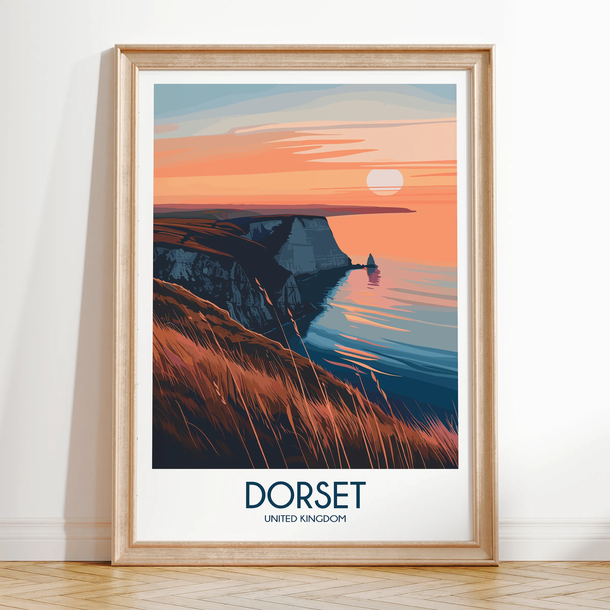Dorset Modern Travel Poster