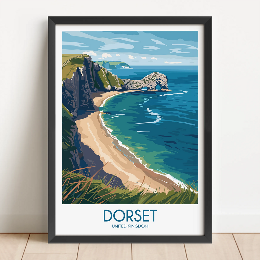 Dorset Modern Travel Poster