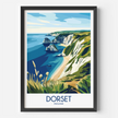 Dorset Modern Travel Poster
