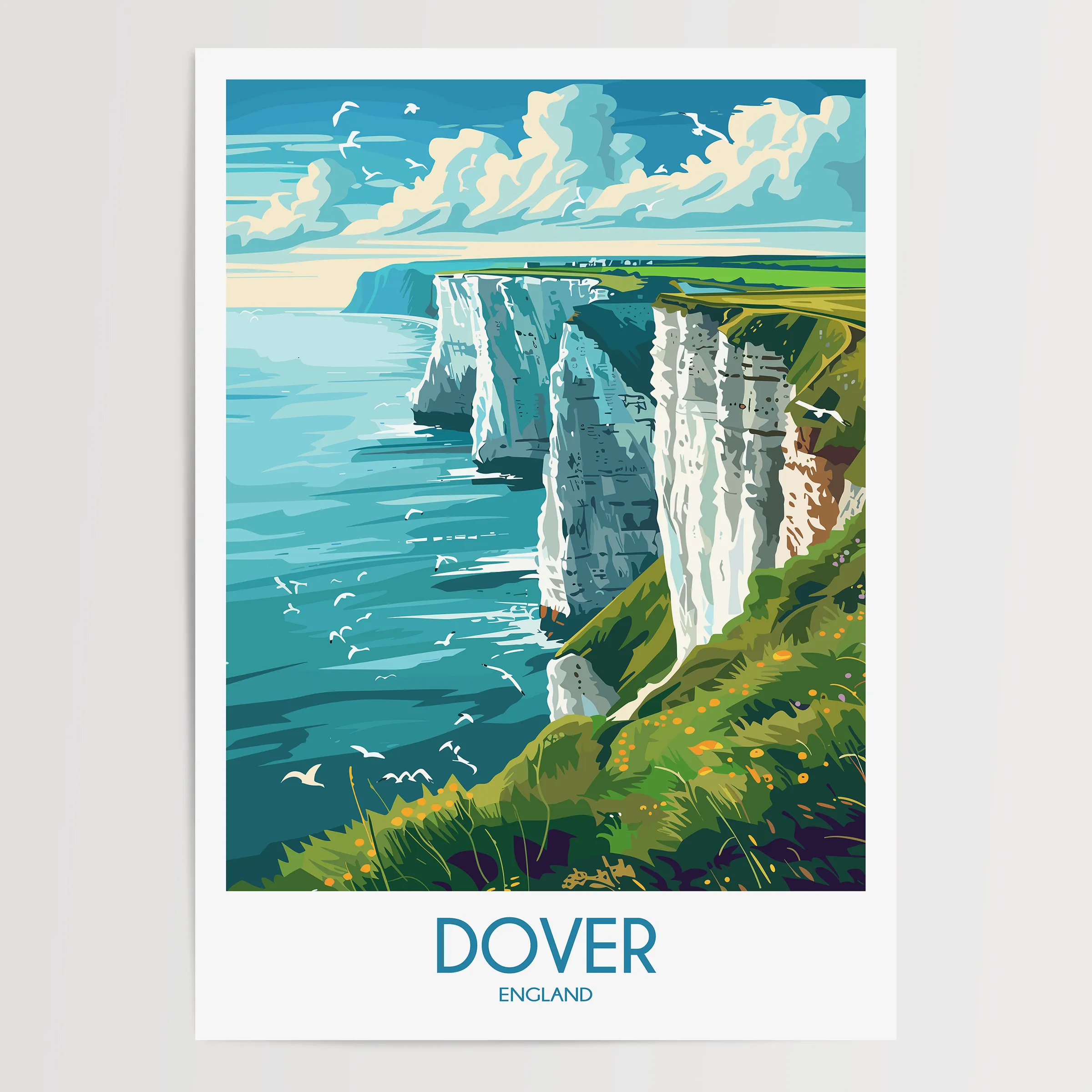 Dover Retro Travel Illustration