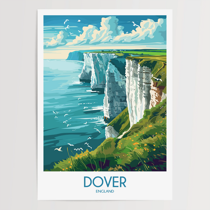 Dover Retro Travel Illustration