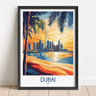 Dubai Souvenir Poster Print