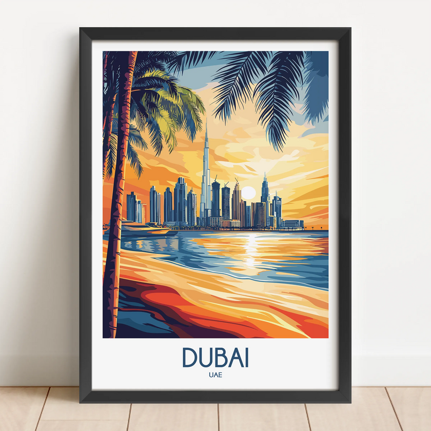Dubai Souvenir Poster Print