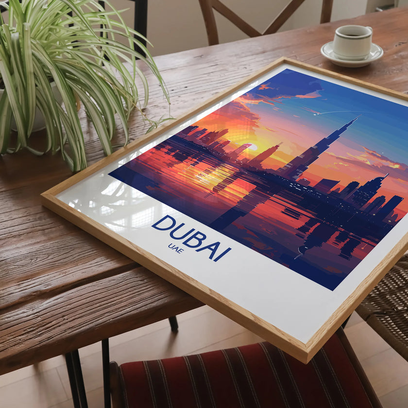 Dubai Vintage Style Print