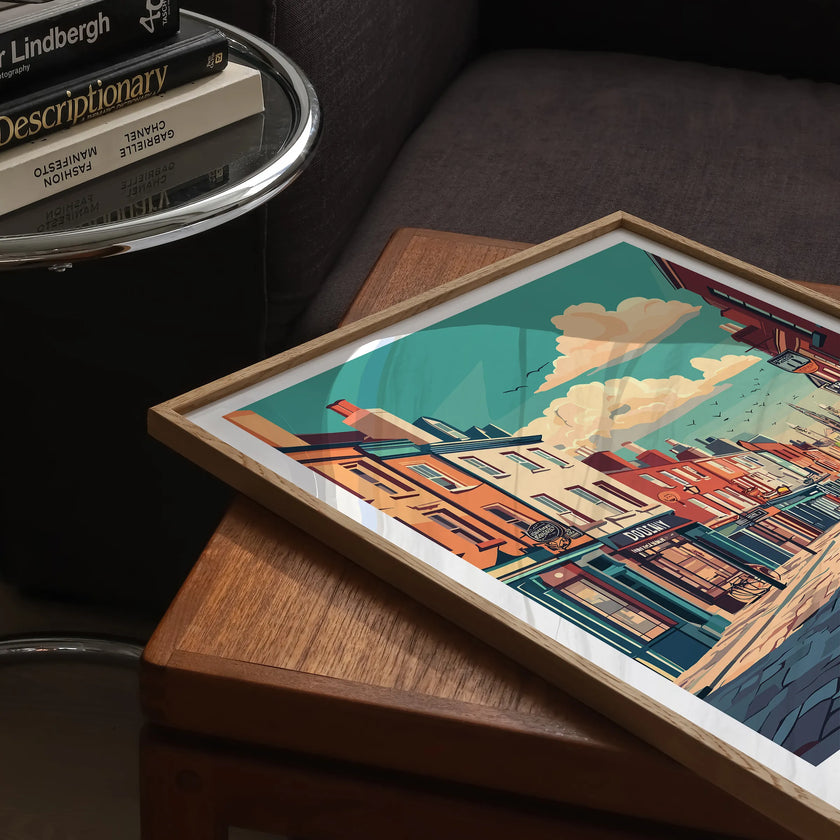 Dublin Modern Travel Poster