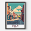 Dublin Modern Travel Poster