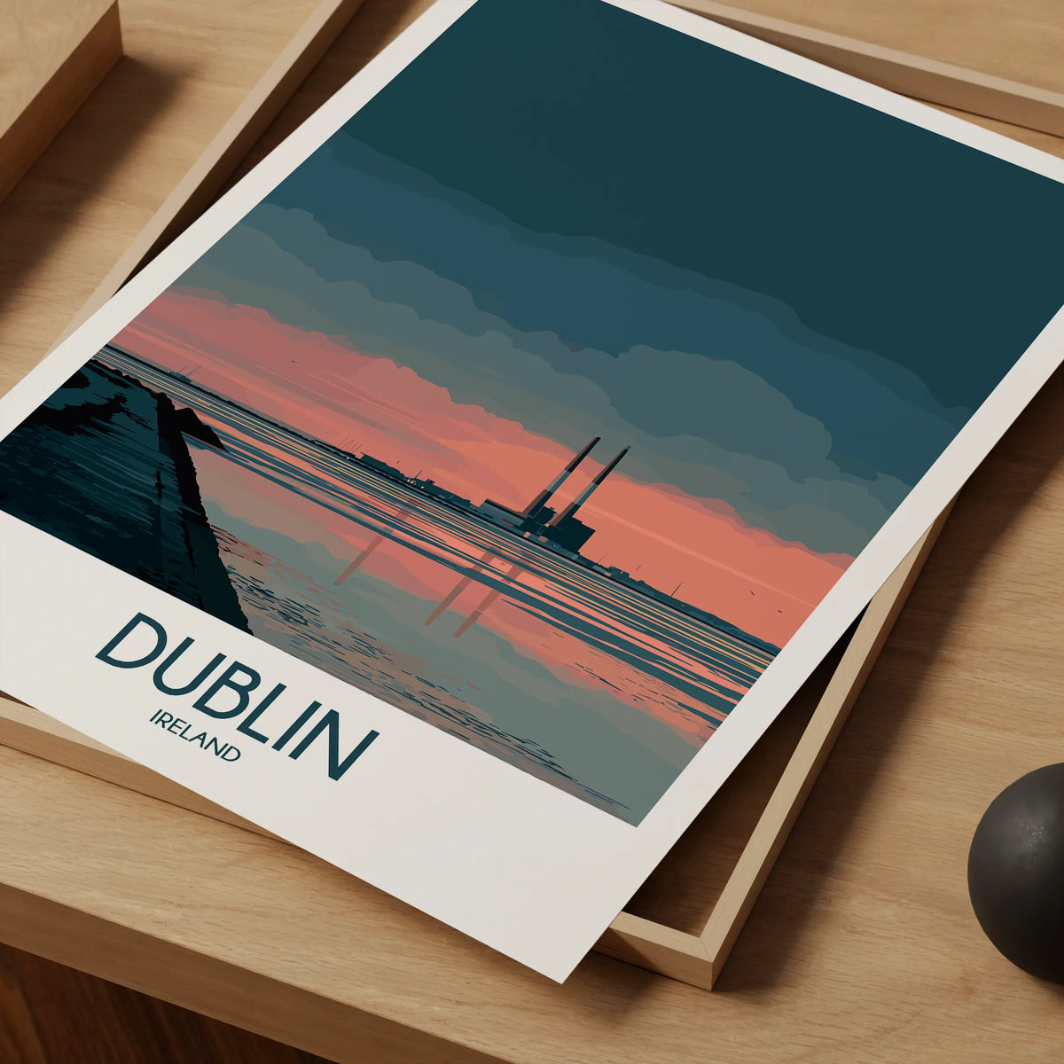 Dublin Retro Travel Illustration