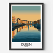 Dublin Retro Travel Illustration