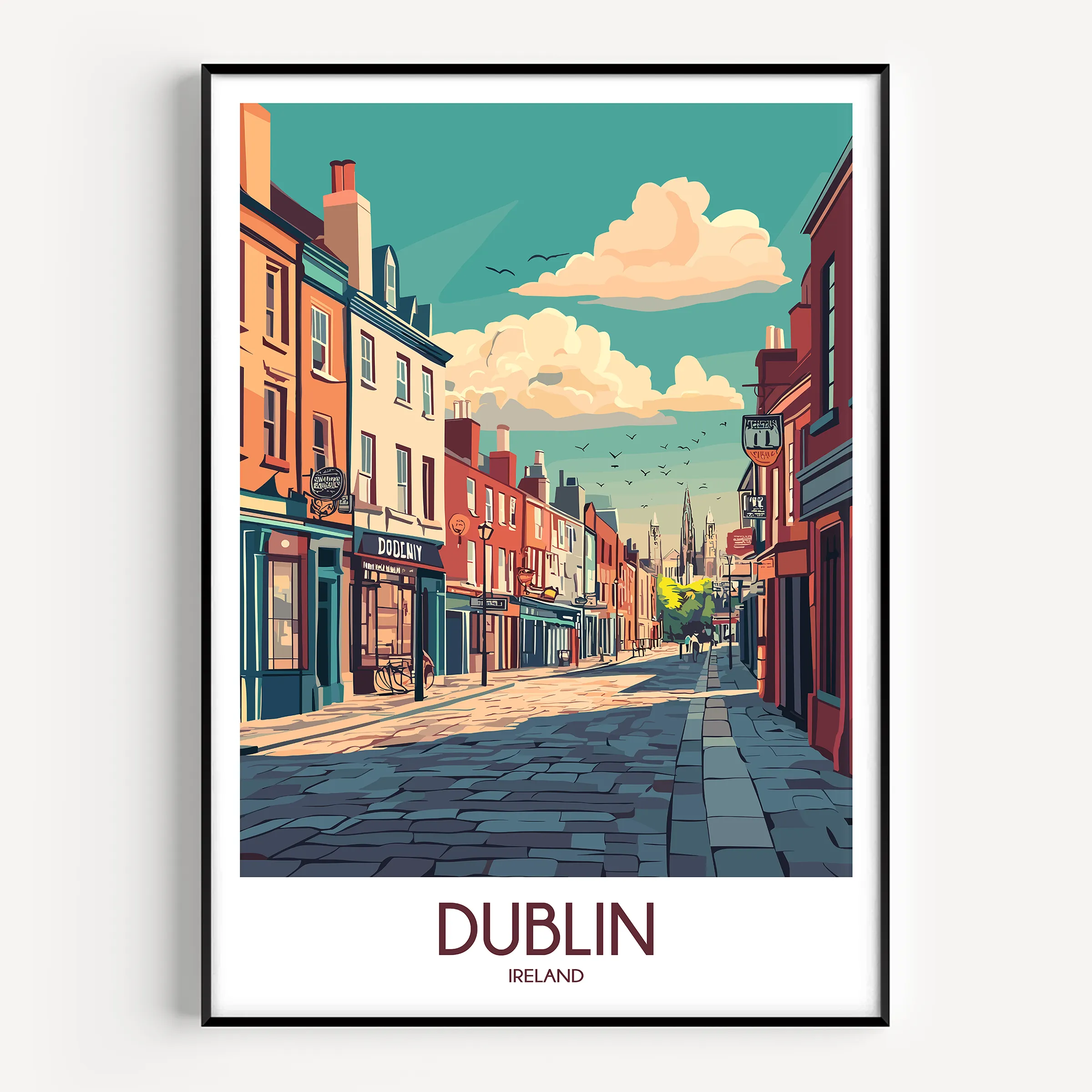Dublin Souvenir Poster Print