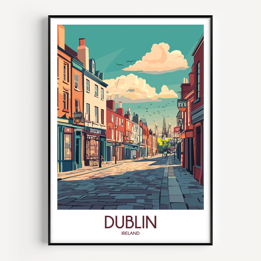 Dublin Souvenir Poster Print