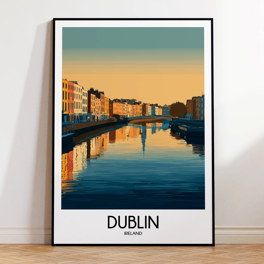 Dublin Vintage Style Print