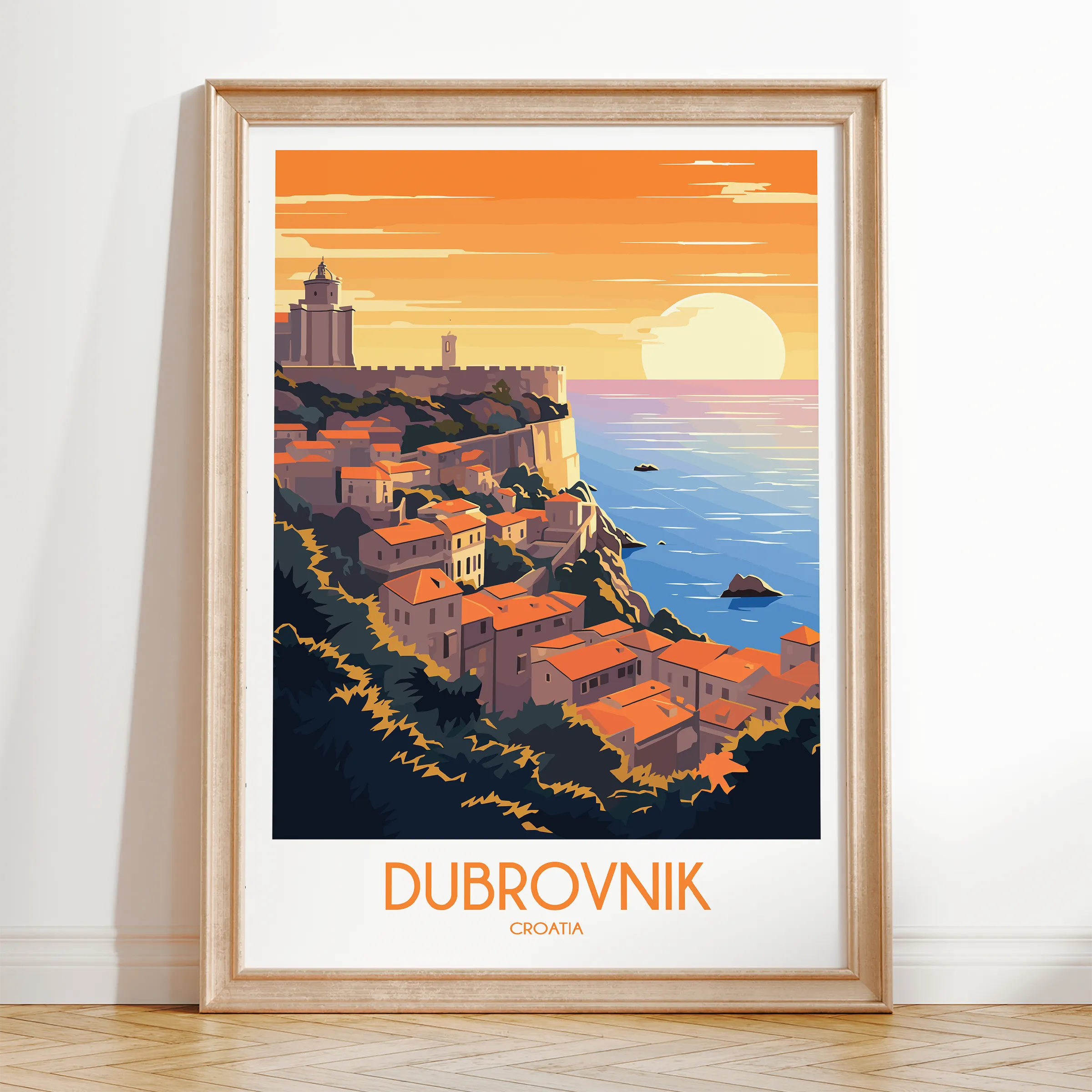 Dubrovnik Minimalist Wall Art