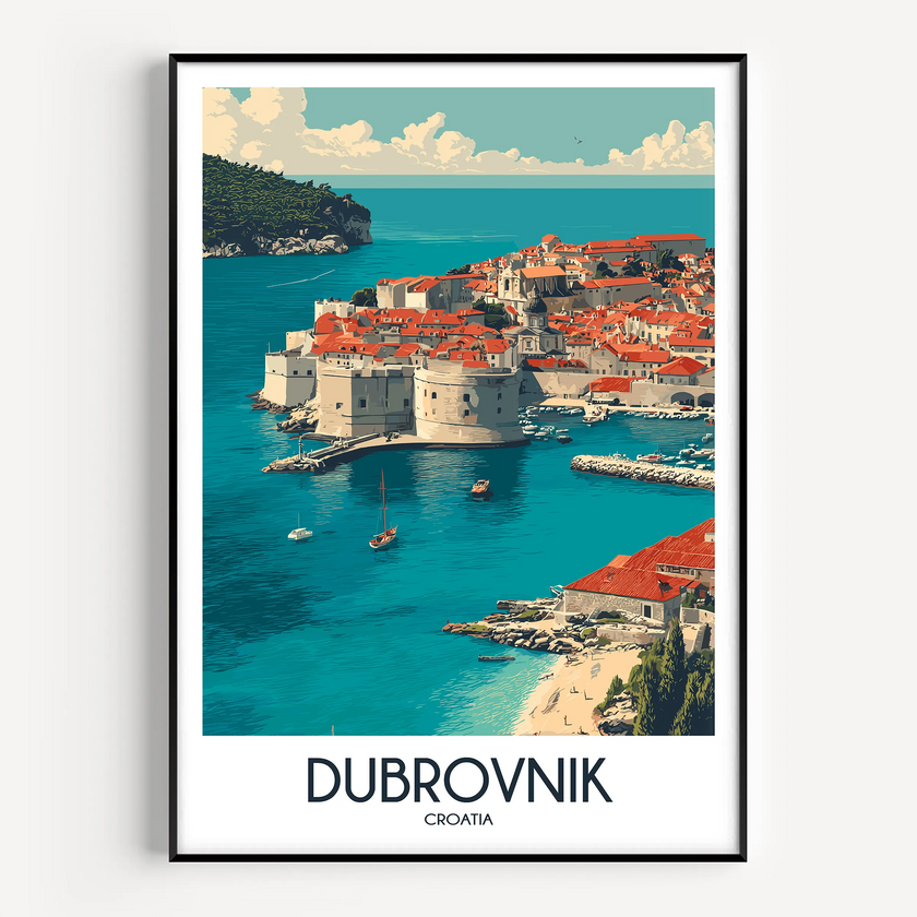 Dubrovnik Minimalist Wall Art