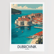 Dubrovnik Modern Travel Poster