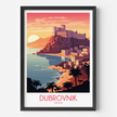 Dubrovnik Modern Travel Poster