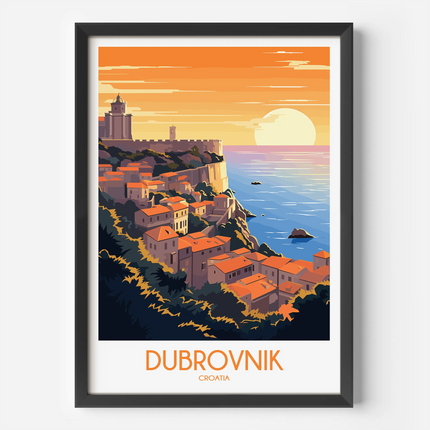 Dubrovnik Scenic Landscape Art