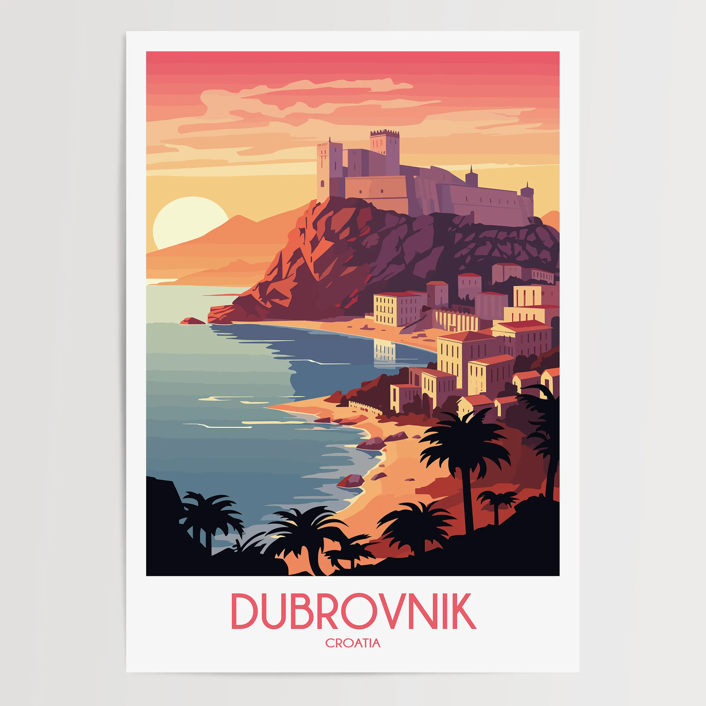 Dubrovnik Souvenir Poster Print